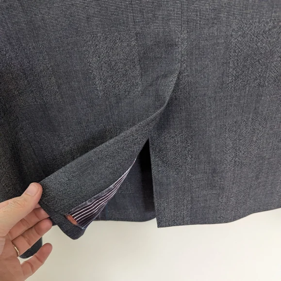 Ted Baker London Men's Modern Fit Blazer Grey Check Wool‎ Apothecary - Picture 9 of 16